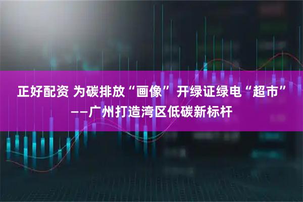 正好配资 为碳排放“画像” 开绿证绿电“超市”——广州打造湾区低碳新标杆