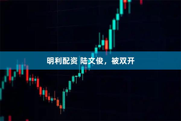 明利配资 陆文俊，被双开