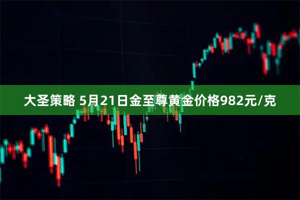 大圣策略 5月21日金至尊黄金价格982元/克